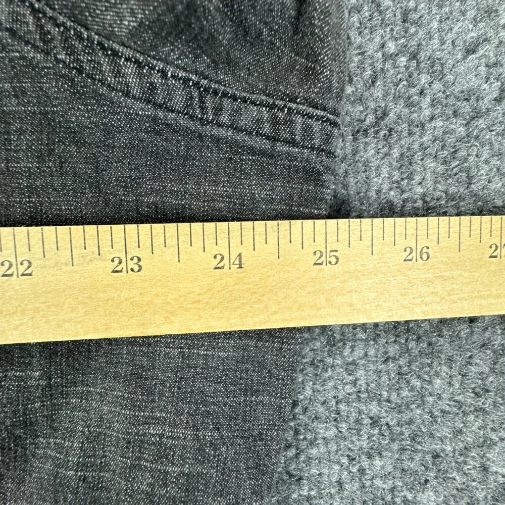 Wrangler Pearl Snap Denim Shirt Mens 2XL Gray Western Cowboy Rodeo Workwear - Picture 11 of 14